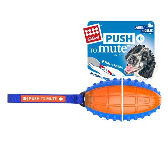 GiGwi - Push-to-Mute Rugby Ball